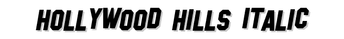 Hollywood Hills Italic font